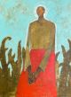 Olivia Mae Pendergast-Girl in Red Skirt with Ferns