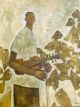 Olivia Mae Pendergast-Magutu holding his Violin