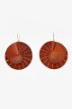 Xavier Clarisse-Earrings spiral Tan